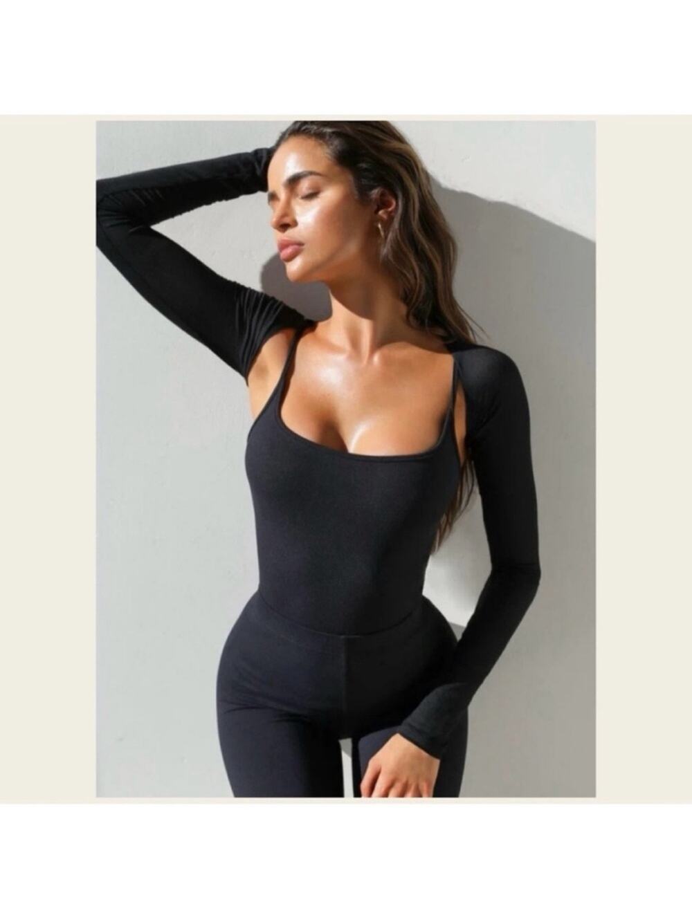 JOAH BROWN SHRUG BLACK OS